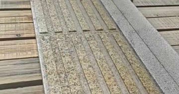 岳阳黄金麻盲道石 盲条