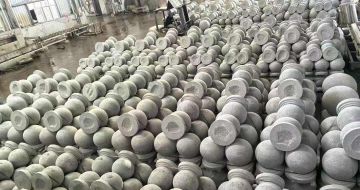 岳阳芝麻白圆球 石球 挡车球