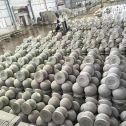 岳阳芝麻白圆球 石球 挡车球