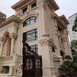 岳阳黄金麻别墅外墙异形定制