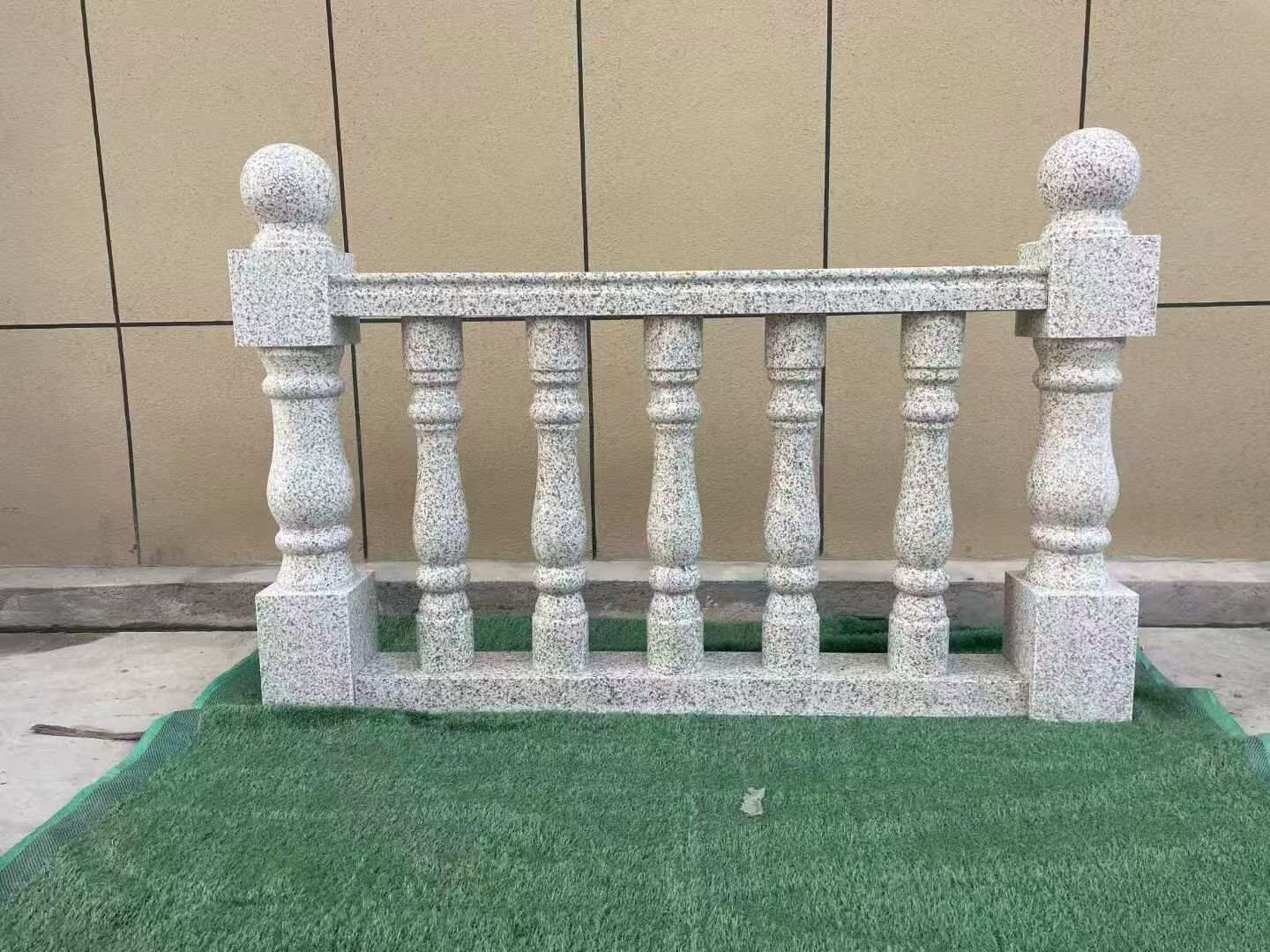 岳阳芝麻白阳台栏杆 花岗岩栏杆