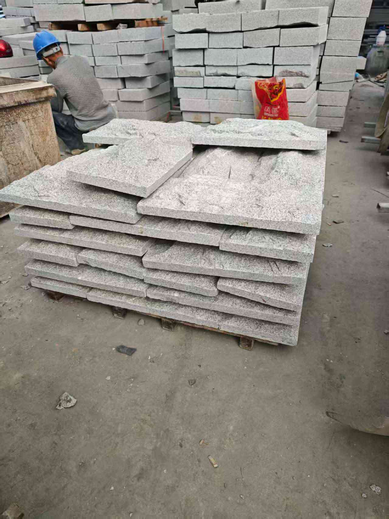 岳阳芝麻白蘑菇石，自然面